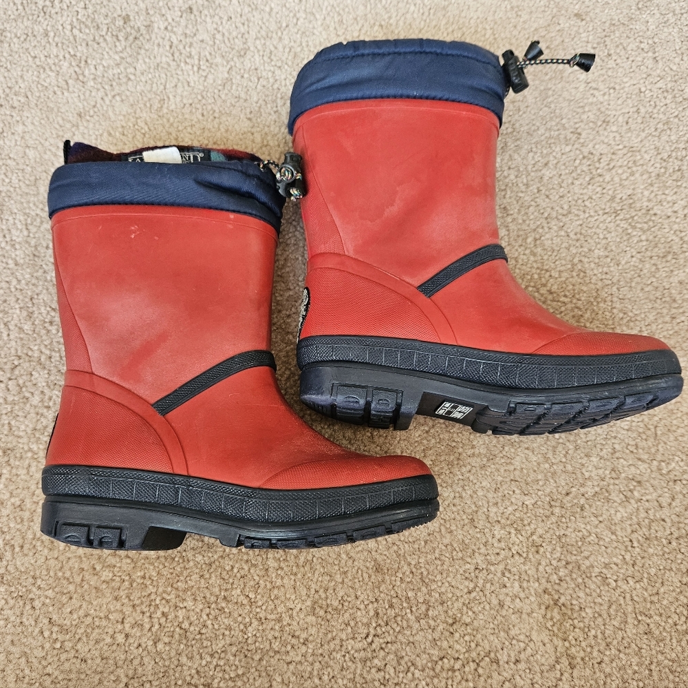 Lands End Vintage Rain/Winter Boot With Fleece Liner, Size 12 - Picture 5 of 8